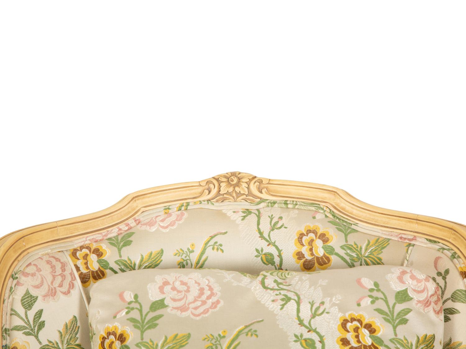 A Pair of Louis XV Style Painted Duchesses Brisees