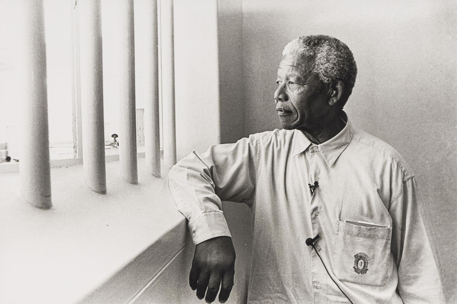 Jürgen Schadeberg (1931-2020) Nelson Mandela in his cell on Robben Island (revisit), 1994