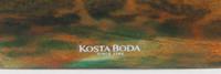 Two Kosta Boda Glass Face Vases — DESIGNED BY KJELL ENGMAN, 20TH CENTURY