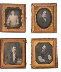 [EARLY PHOTOGRAPHY]. A collection of 22 sixth plate daguerreotype portraits of young adults and teenagers, including: