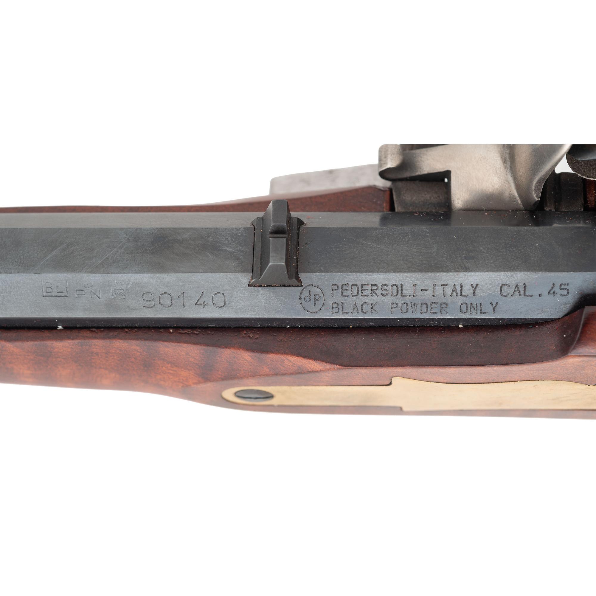 Cased Pair of Pedersoli Flintlock Kentucky Pistols with Accoutrements