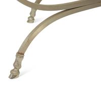 A Neoclassical Steel and Silver Plate Low Table in the Style of Maison Jansen