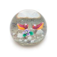 Paul Ysart, (Spanish, 1904-1991), a Ducks on a Pond paperweight