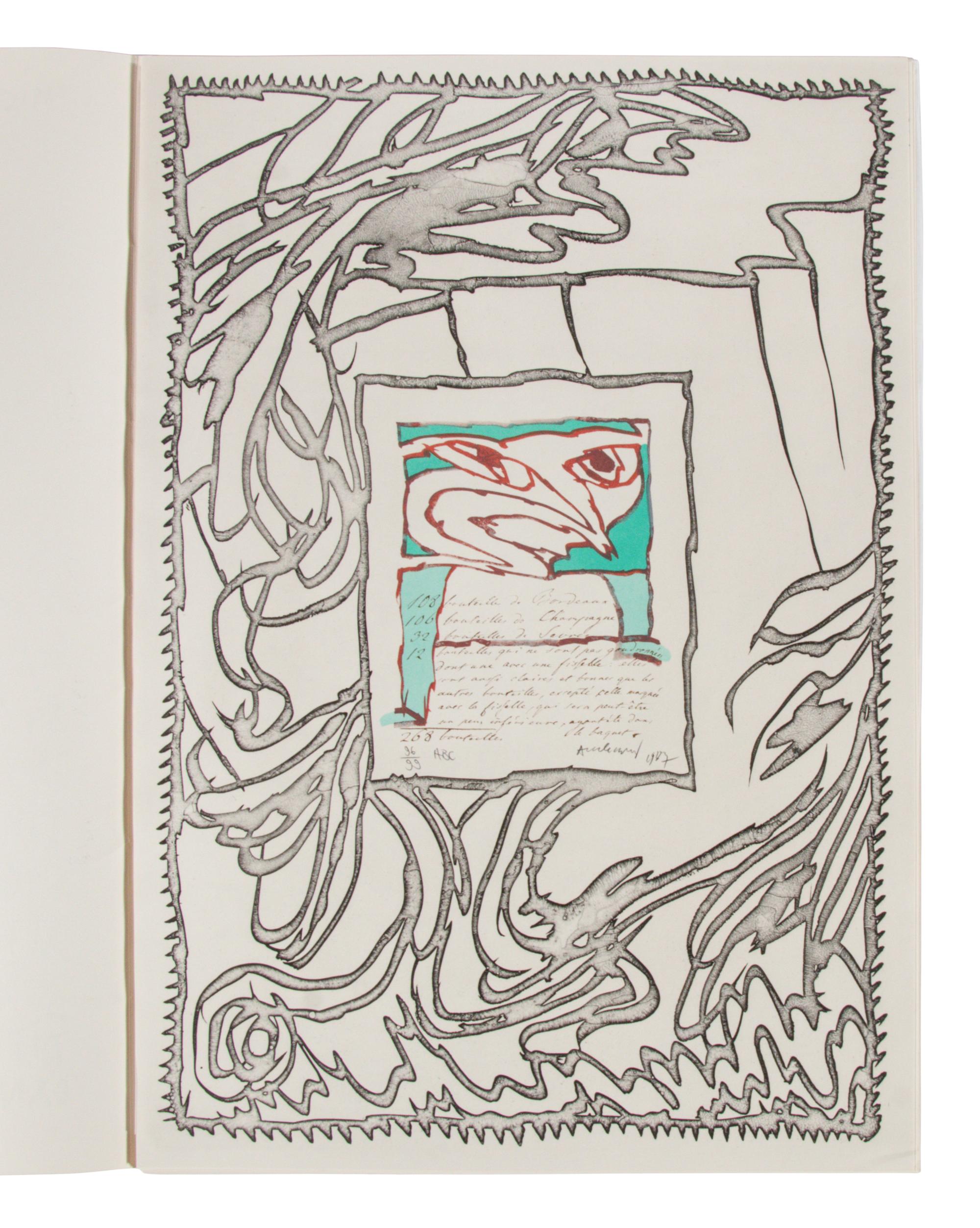 ABC de correspondance (complete portfolio of five with original folio with text), 1987