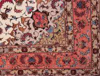 A Tabriz Silk and Wool Rug