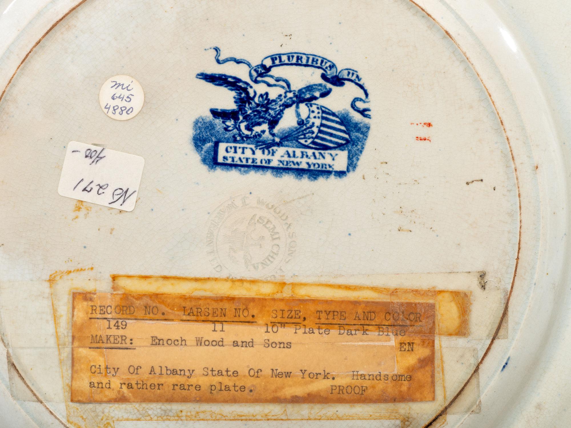 Seven Historical Blue Staffordshire Articles