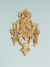 A Pair of Italian Neoclassical Style Bronze Mounted Mirrors