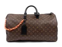 Louis Vuitton Keepall Bandoulière 50 in Monogram Coated Canvas, Solar Ray, Virgil Abloh, Spring Summer 2019