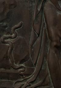 A French Bronze Relief Plaque Depicting Orpheus in Hades