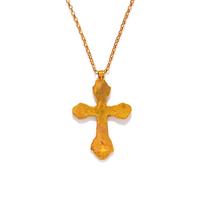 A Late Byzantine Gold Cross Necklace with a Greek Inscription