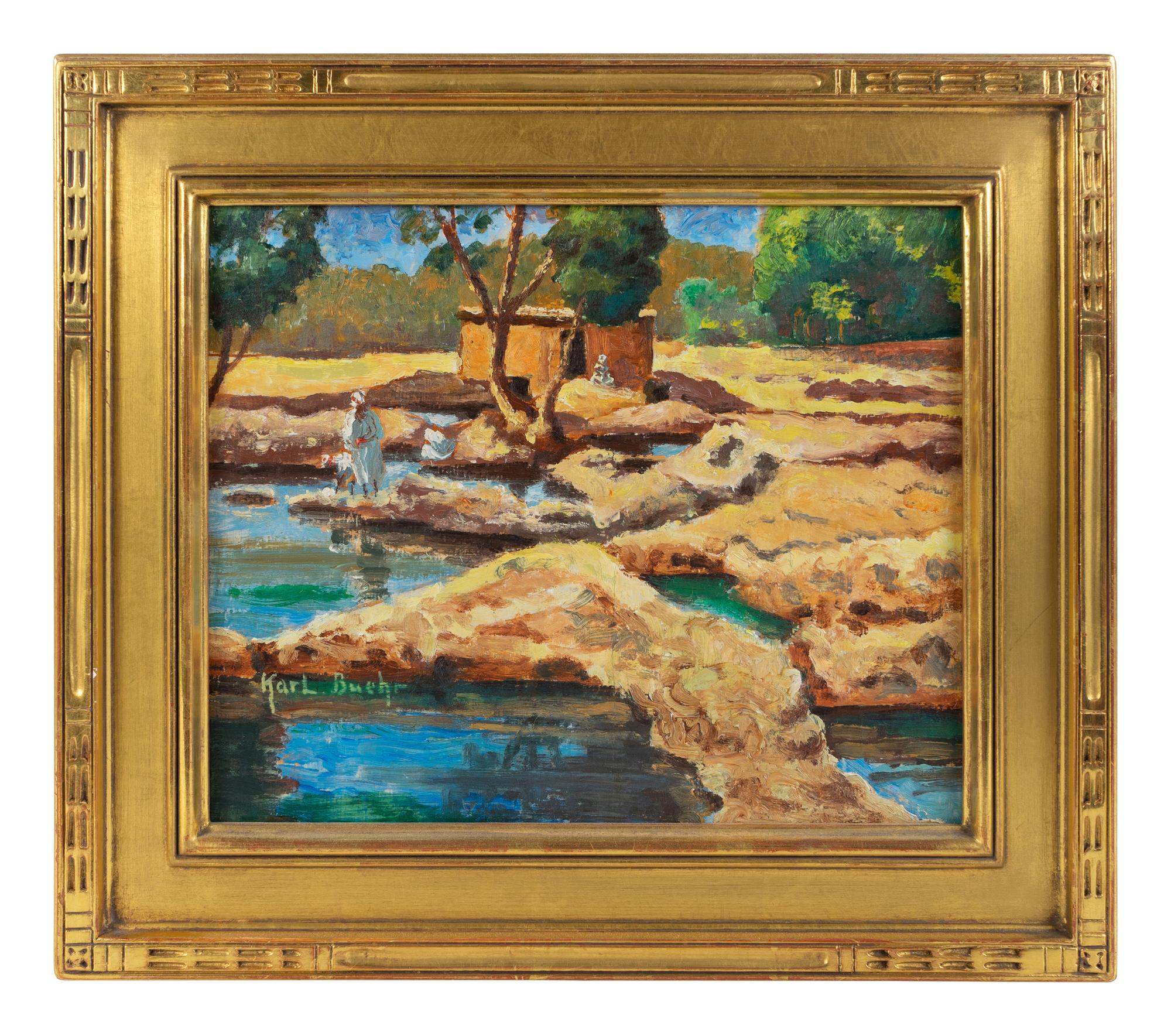 Riverbank with Figures