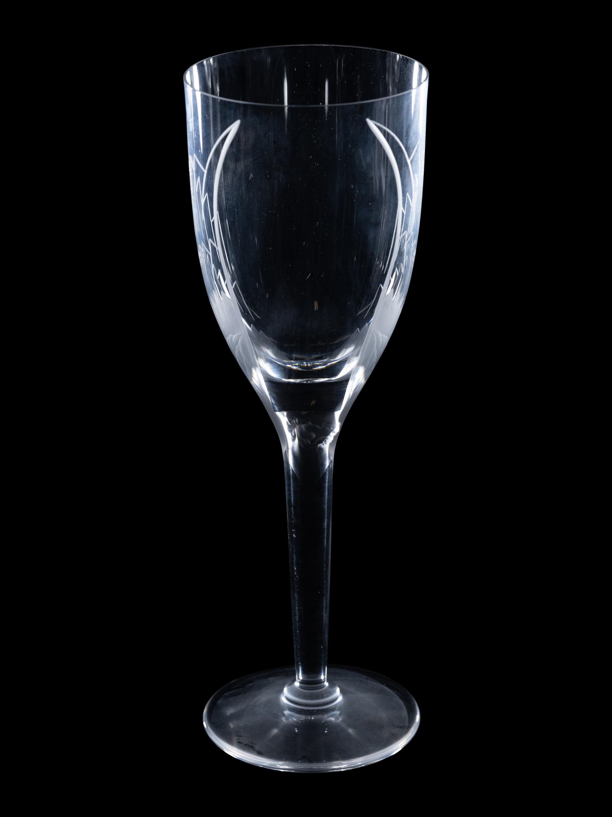 A Set of Eleven Lalique Angel Flutes