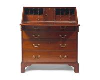 A Chippendale Cherry Slant-Front Desk