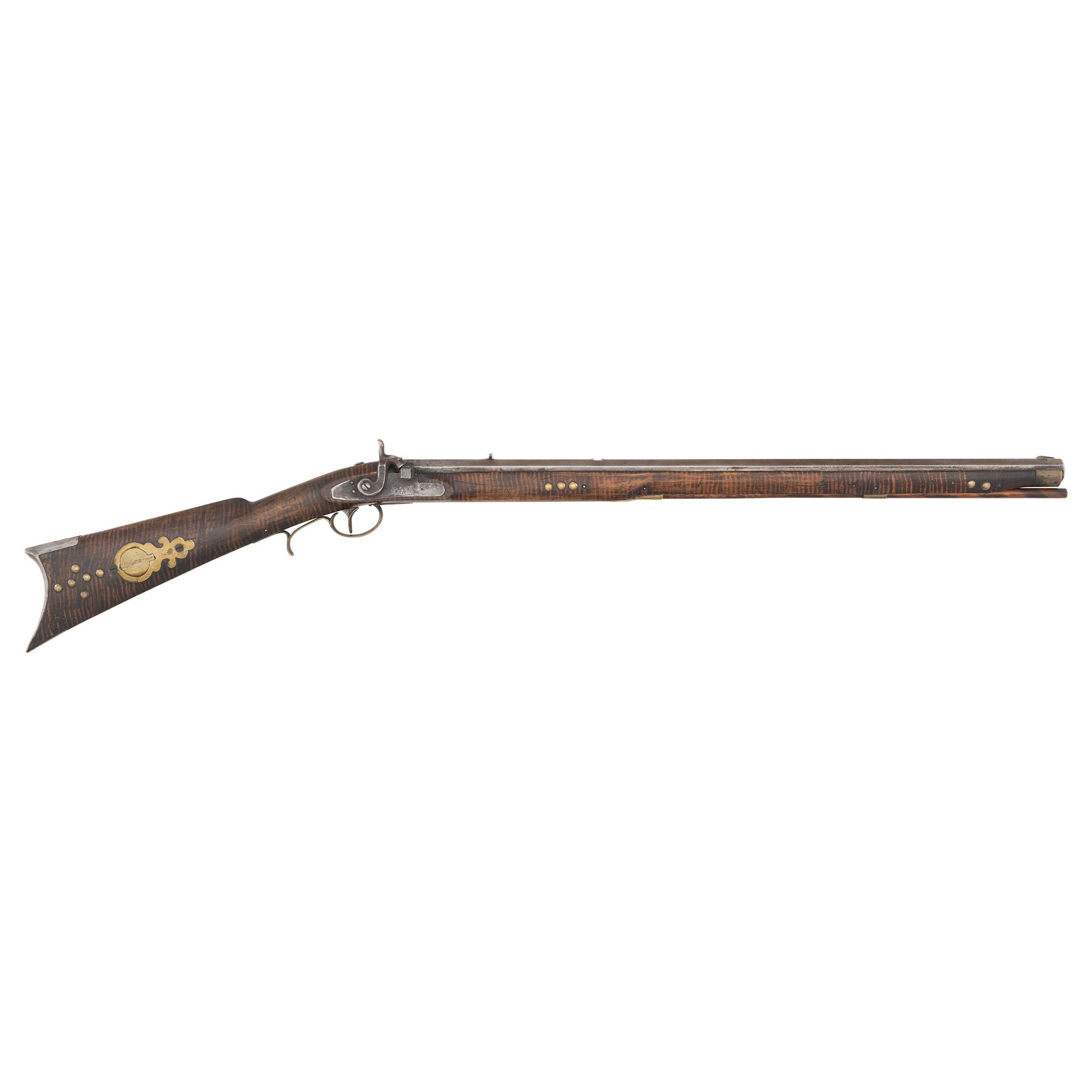 Shortened and Native Decorated Leman Percussion Trade Rifle