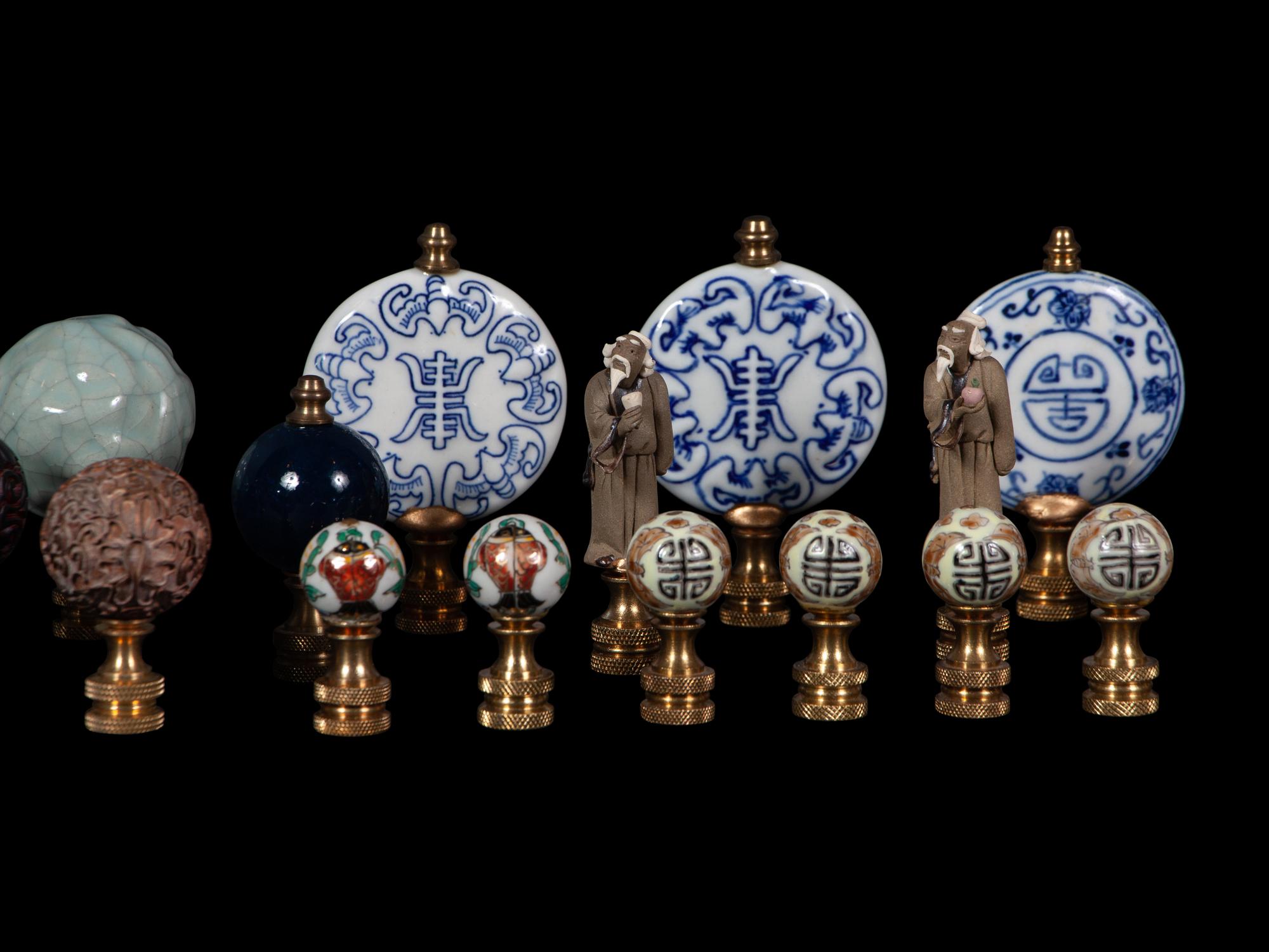 47 Chinese Lamp Finials