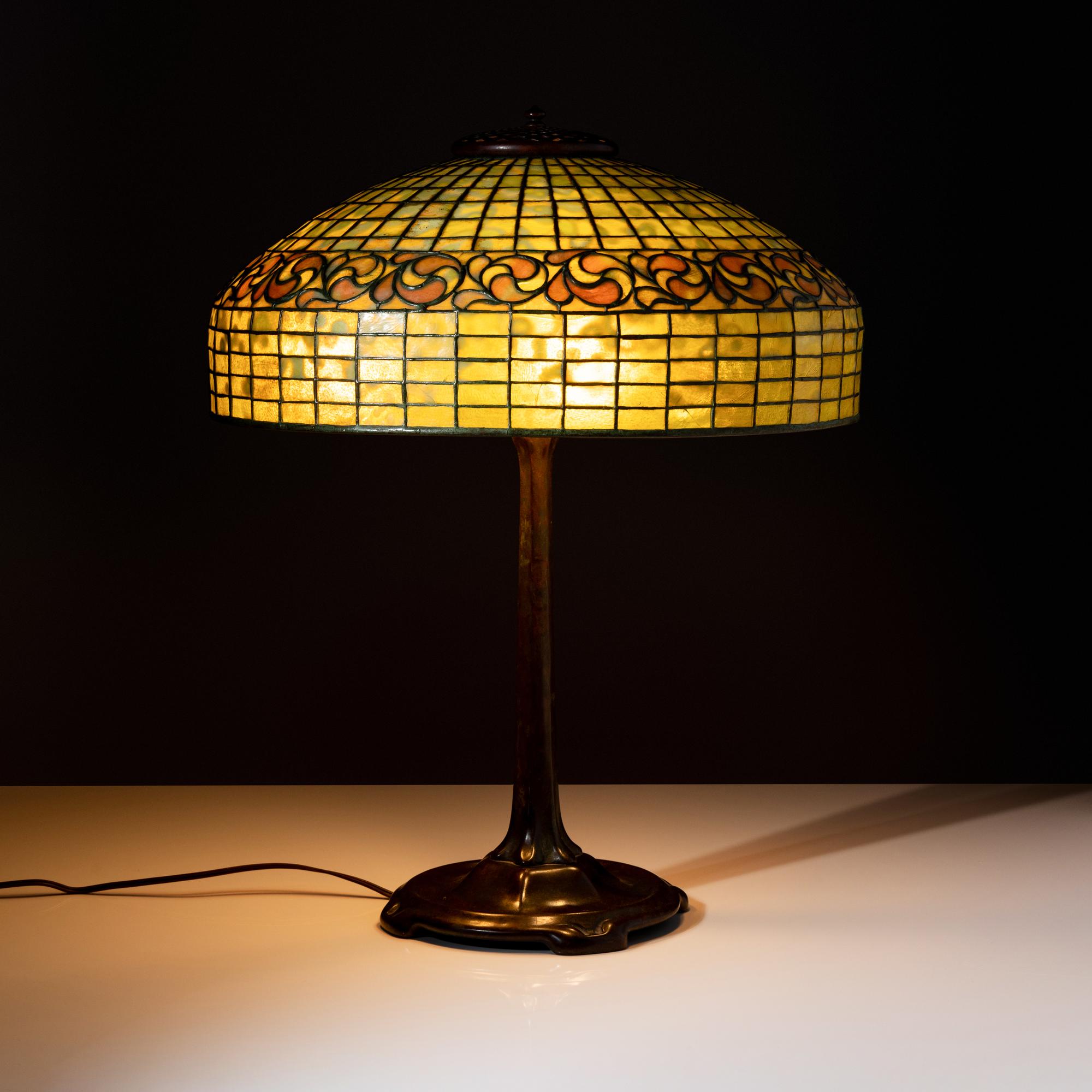 Lemon Leaf table lamp, c. 1905 USA