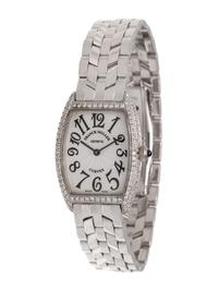 FRANCK MULLER, 18K WHITE GOLD AND DIAMOND REF. 1752 QZ 'SUNSET' WRISTWATCH
