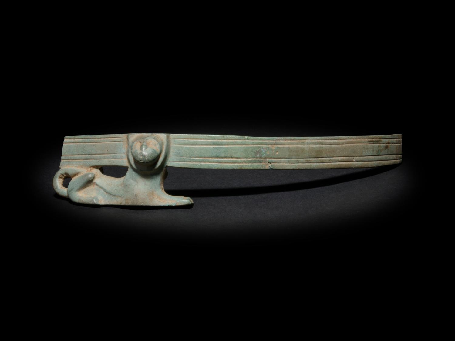 A Roman Bronze Ornament with a Recumbent Lion