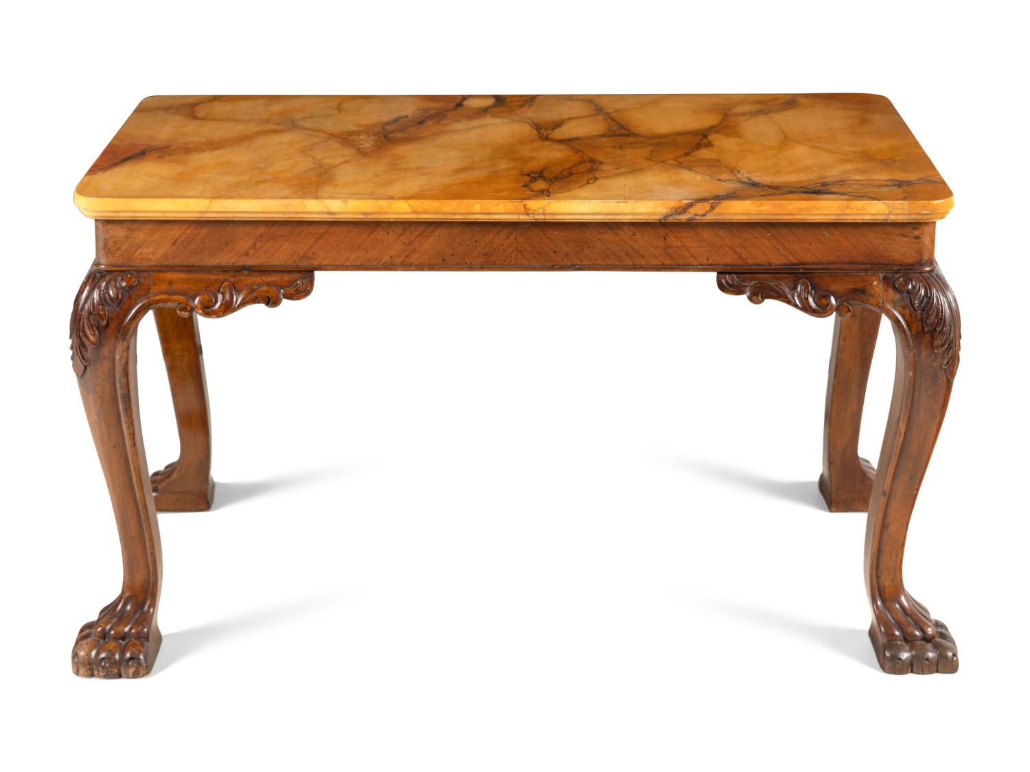 An English Mahogany Console Table