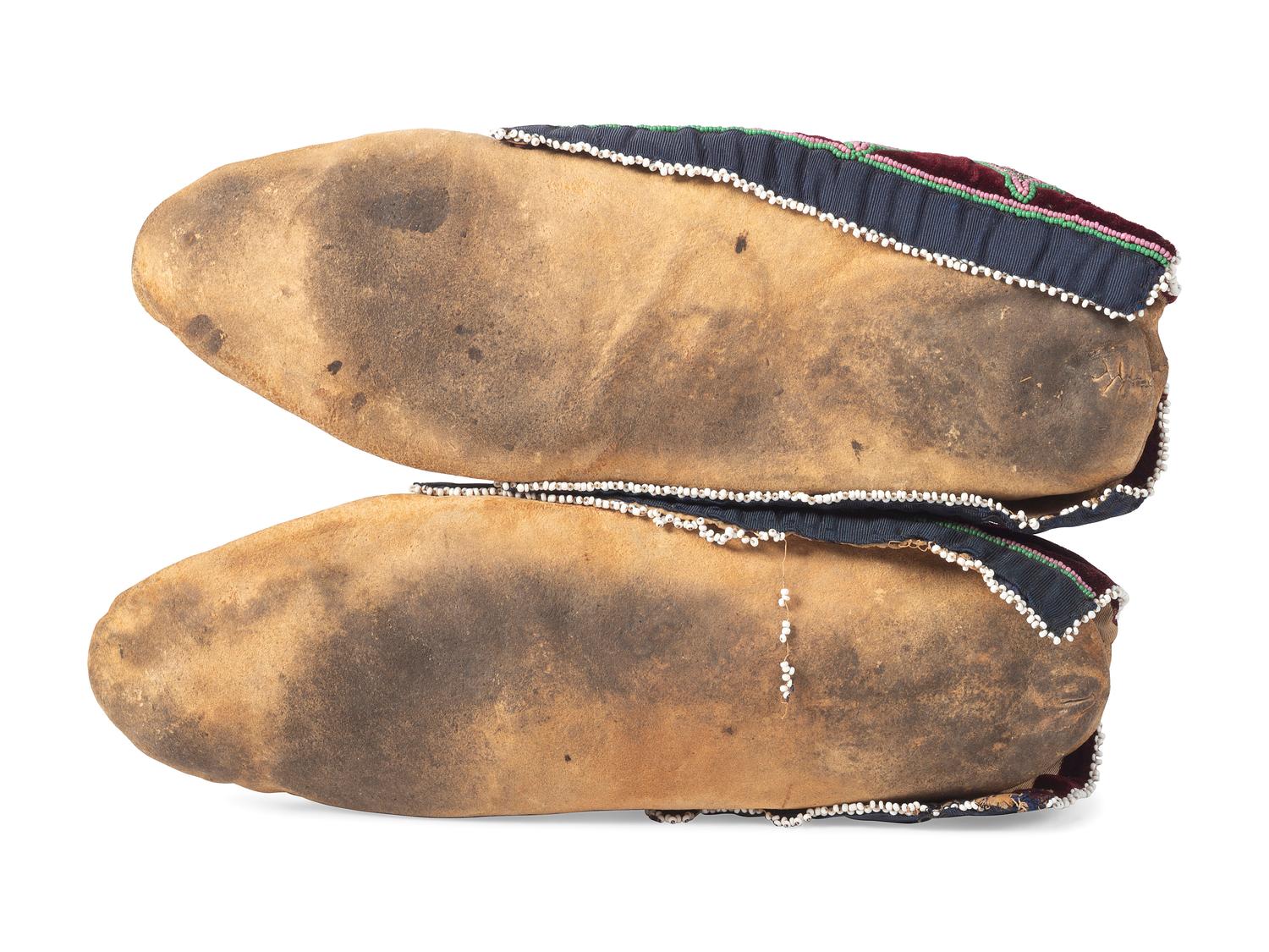 Prairie Beaded Hide Moccasins