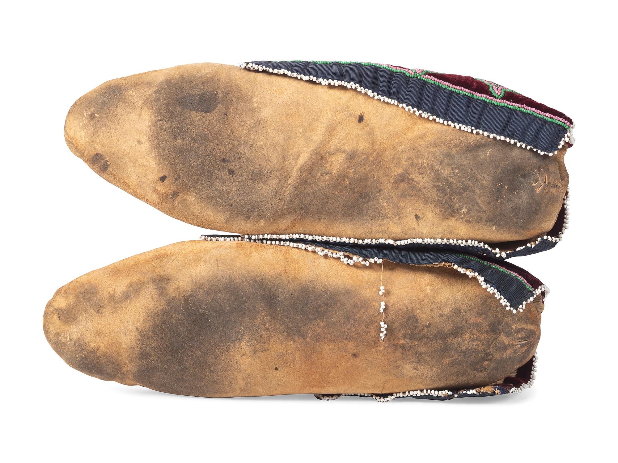 Prairie Beaded Hide Moccasins