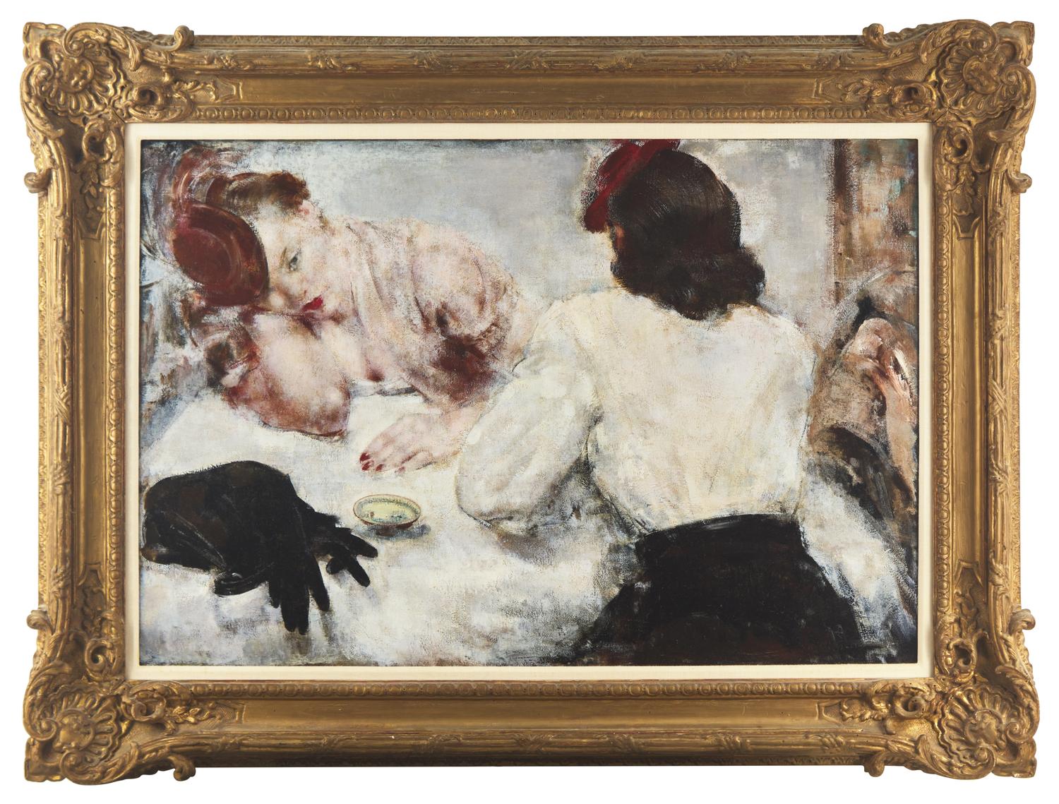 Rêverie (Two Women at a Café Table)