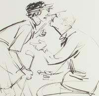 Three works: Golfing Couples