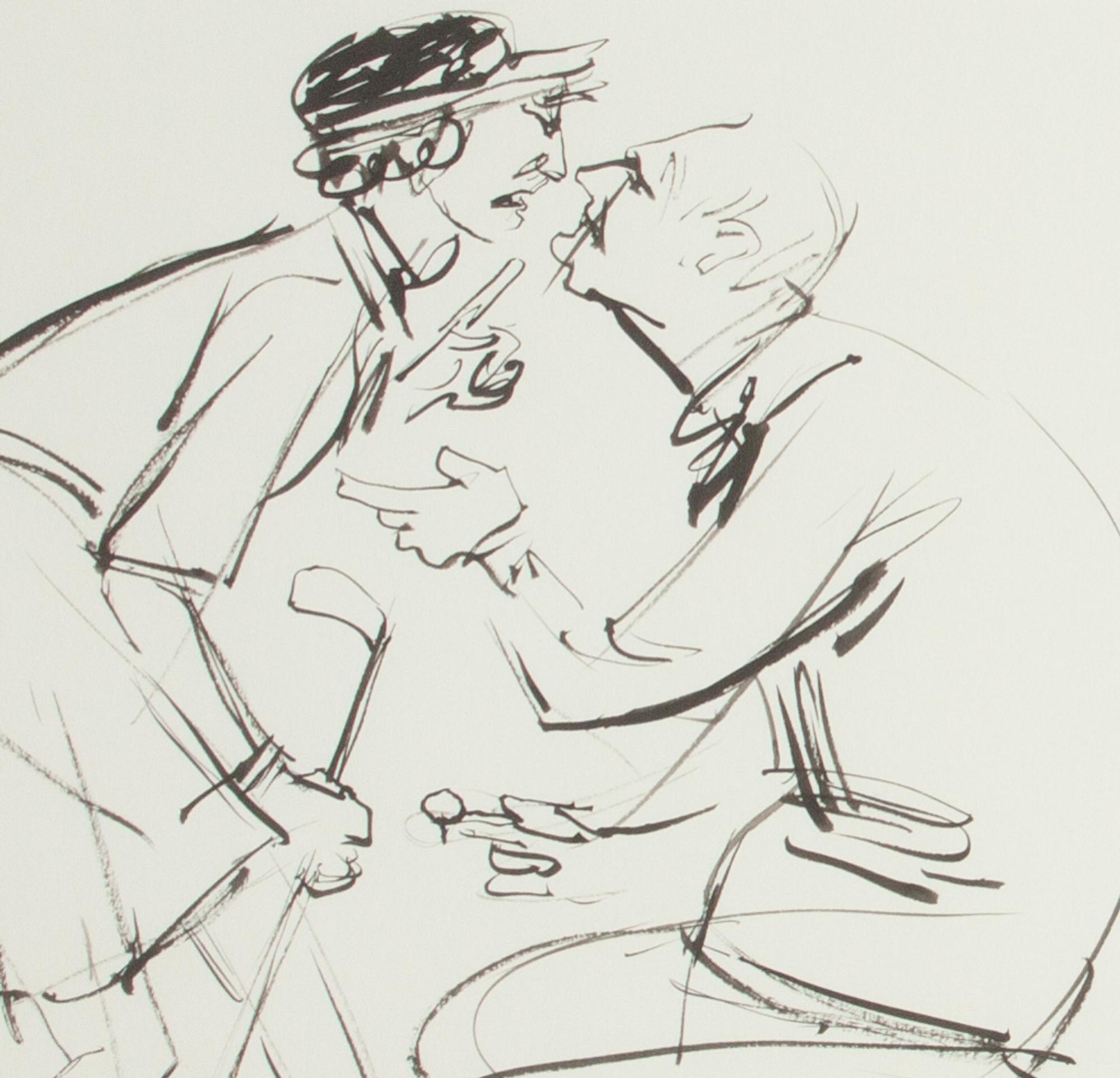 Three works: Golfing Couples