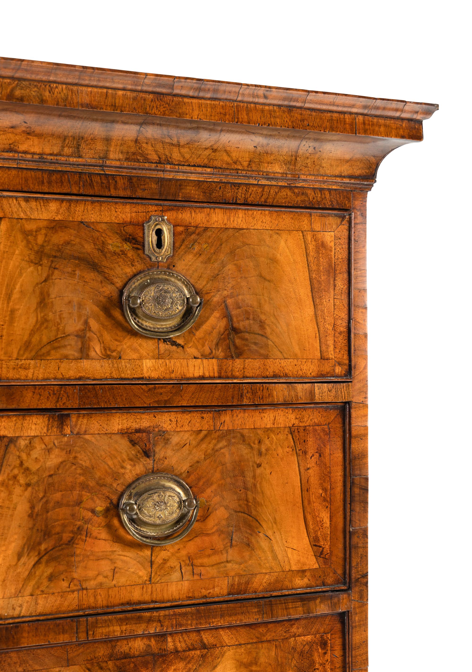 A George III Walnut Chest-on-Chest