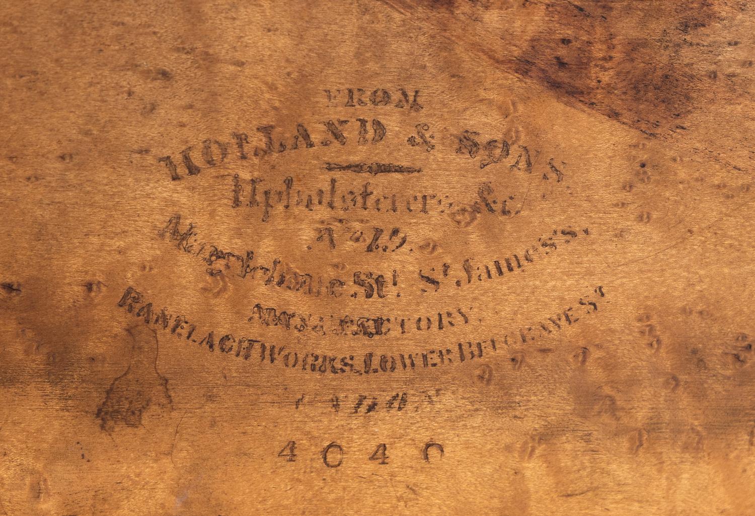 A Victorian Bird's Eye Maple Sutherland Table