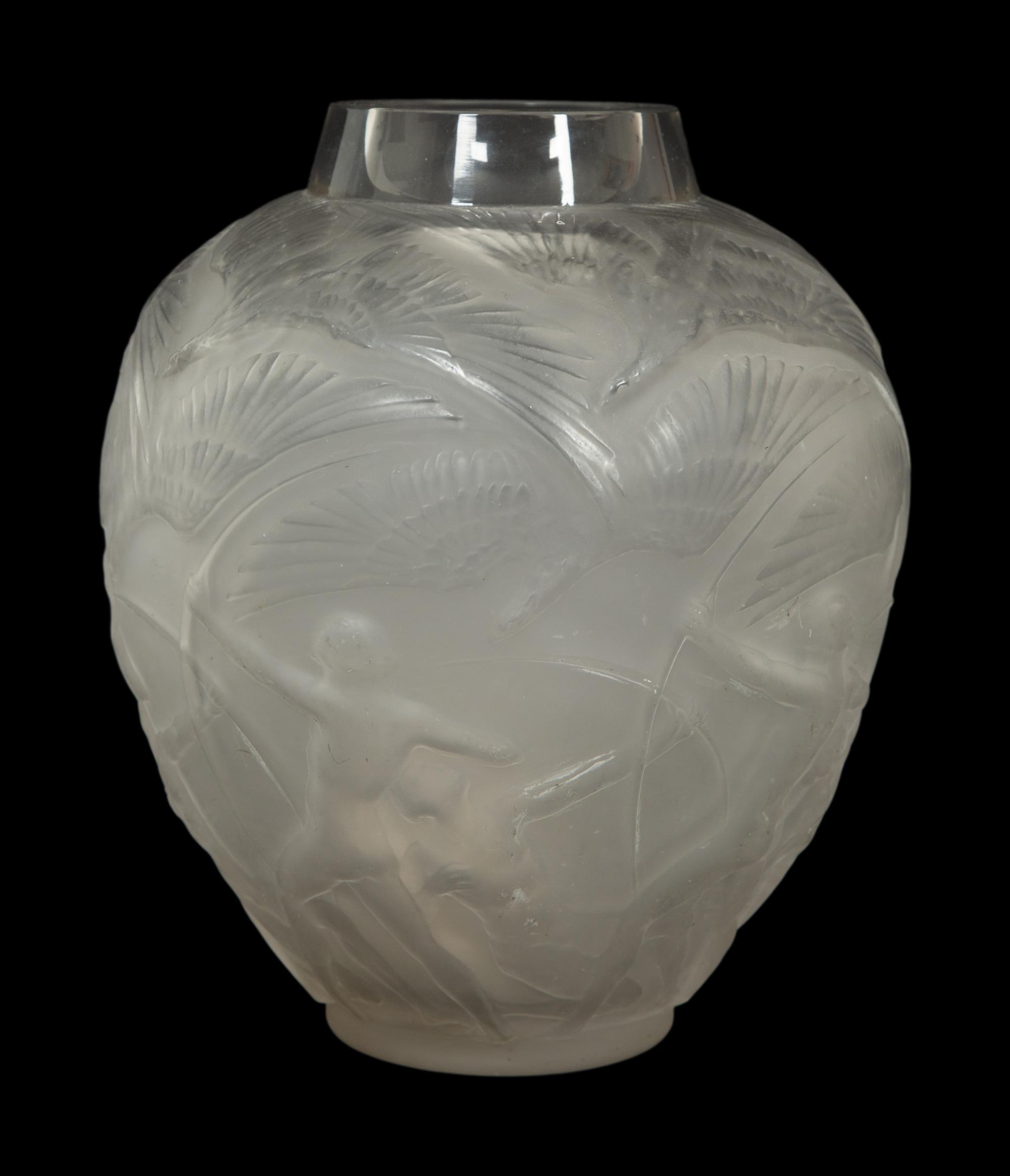 A René Lalique Archers Vase