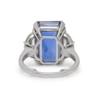 CEYLON SAPPHIRE AND DIAMOND RING