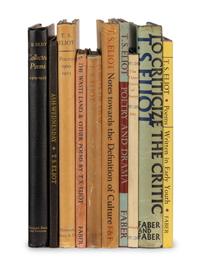 ELIOT, T.S. (1888-1965). A group of 30 works by Eliot, including: