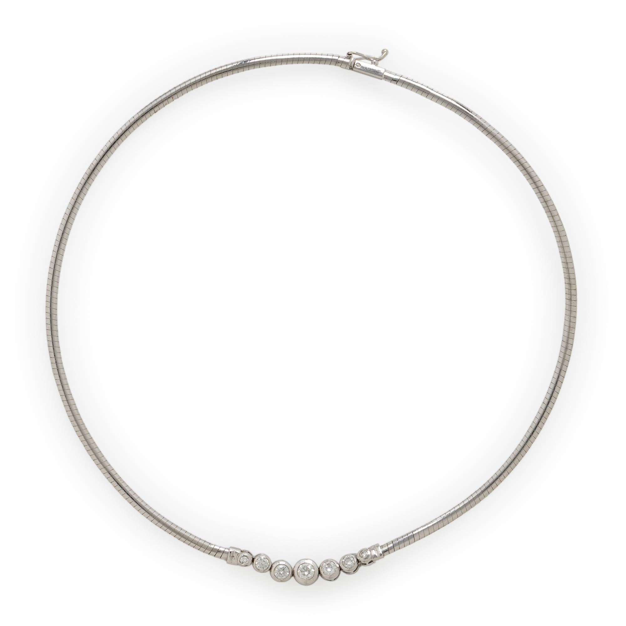 White Gold and Diamond Necklace