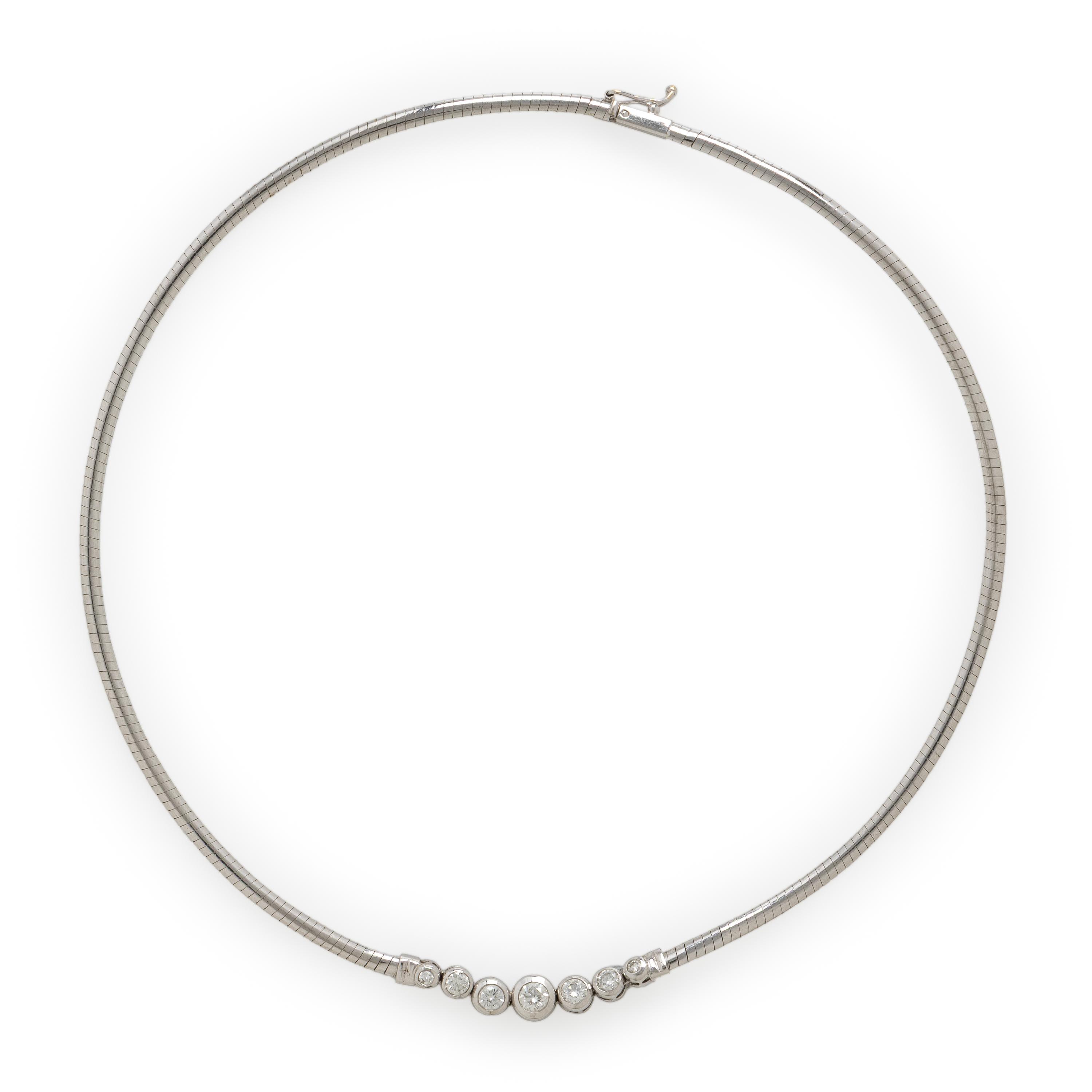 White Gold and Diamond Necklace