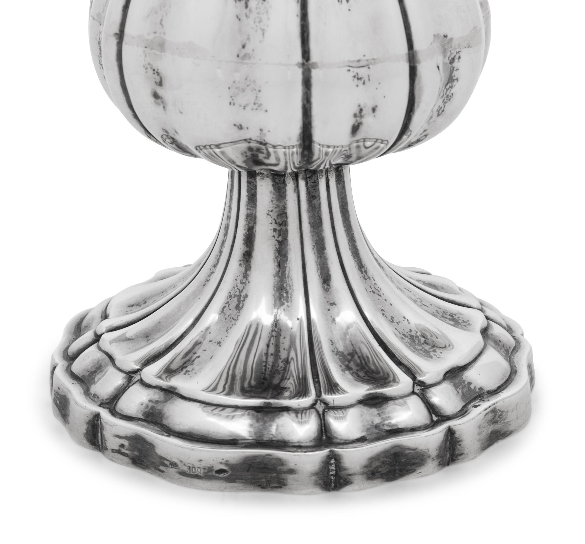 An Eastern European Silver Vase