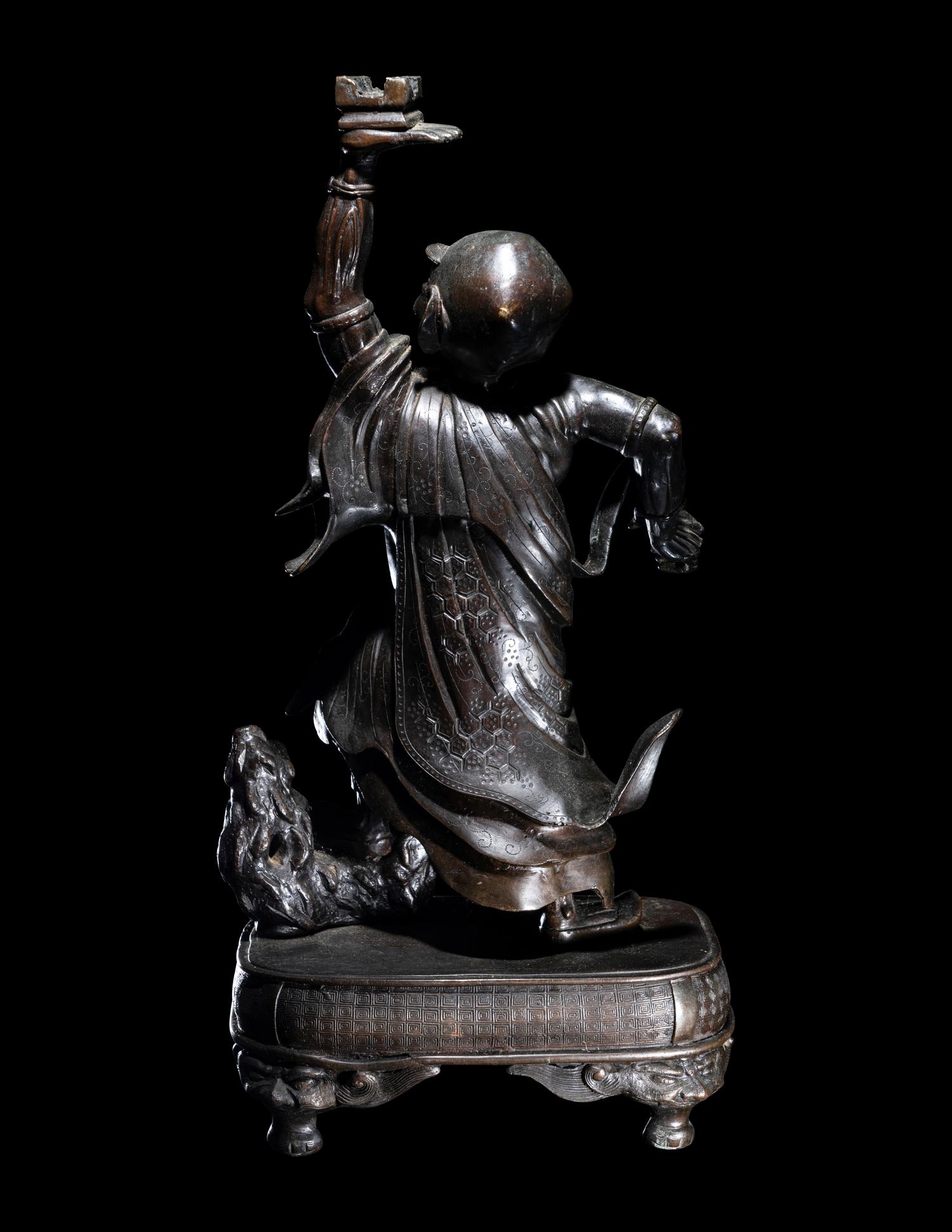 A Japanese Bronze Figure of Daruma