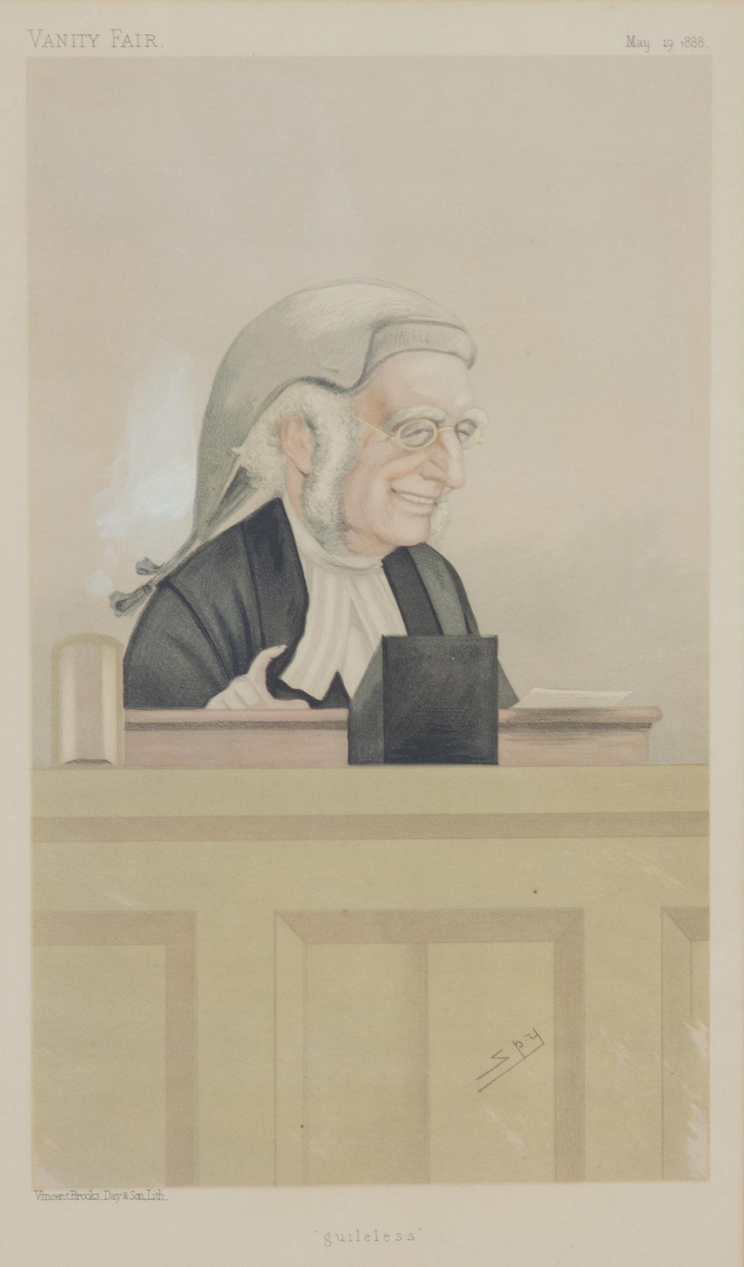 A Collection of Vanity Fair Judge and Gentleman Prints Largest framed 21 x 26 inches. — 20TH CENTURY