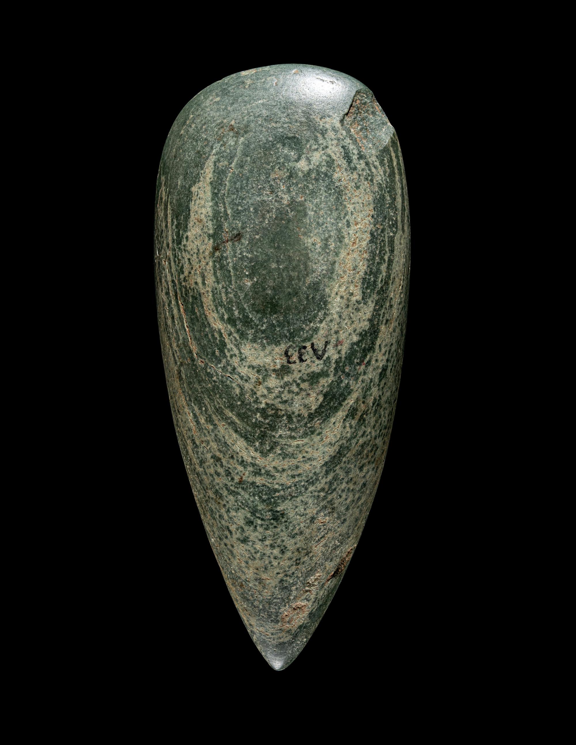 An Taino Greenstone Petaloid Celt