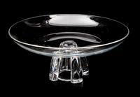 A Steuben Pedestal Bowl Diameter 12 inches.