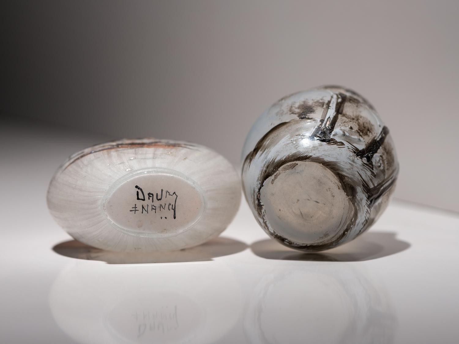 Two Scenic Miniature Vases