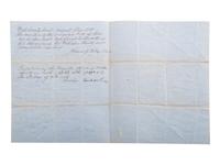 [SLAVERY & ABOLITION]. Manuscript bill of sale for enslaved woman named "Chany" and her infant child "Edith." Orange County, NC, 8 March 1856.
