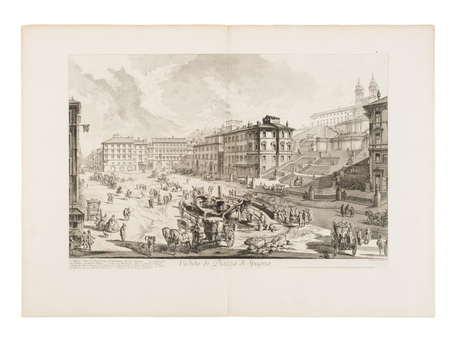[Prints] Piranesi, Giovanni Battista. Group of 12 Etchings — 1) Veduta dell'atrio del portico