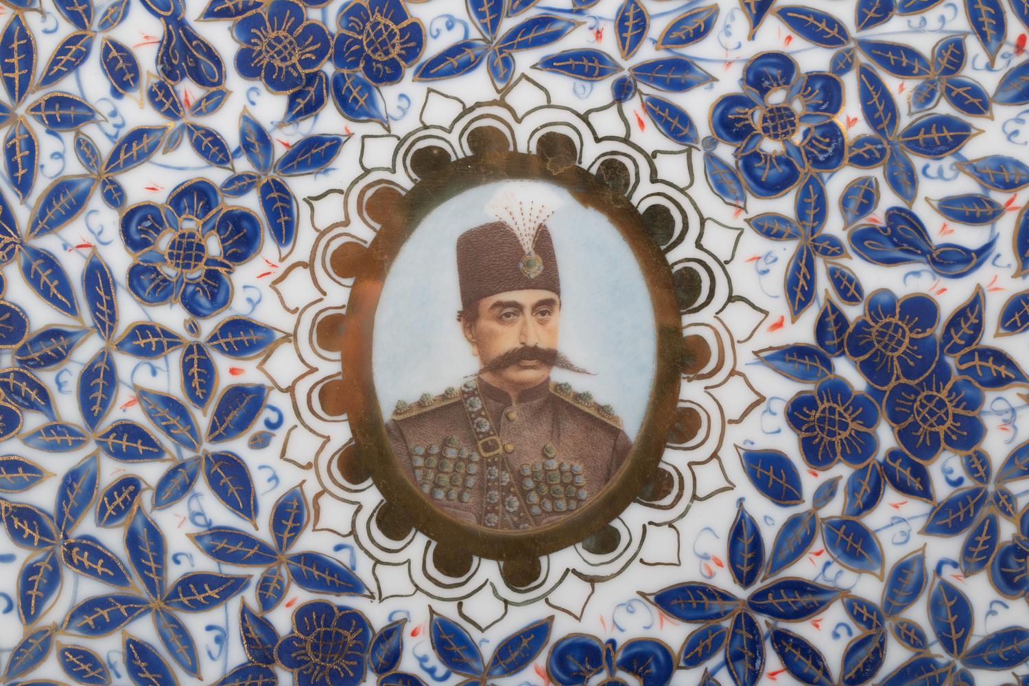 Five Persian Market Porcelain Plates