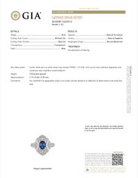 Burmese Sapphire, Diamond, and Platinum Ring