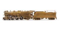 A Group of Four Brass Locomotives and Three Tenders