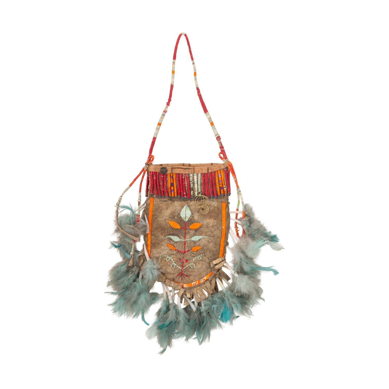 Eastern Sioux Elk Dreamer Quilled Bag