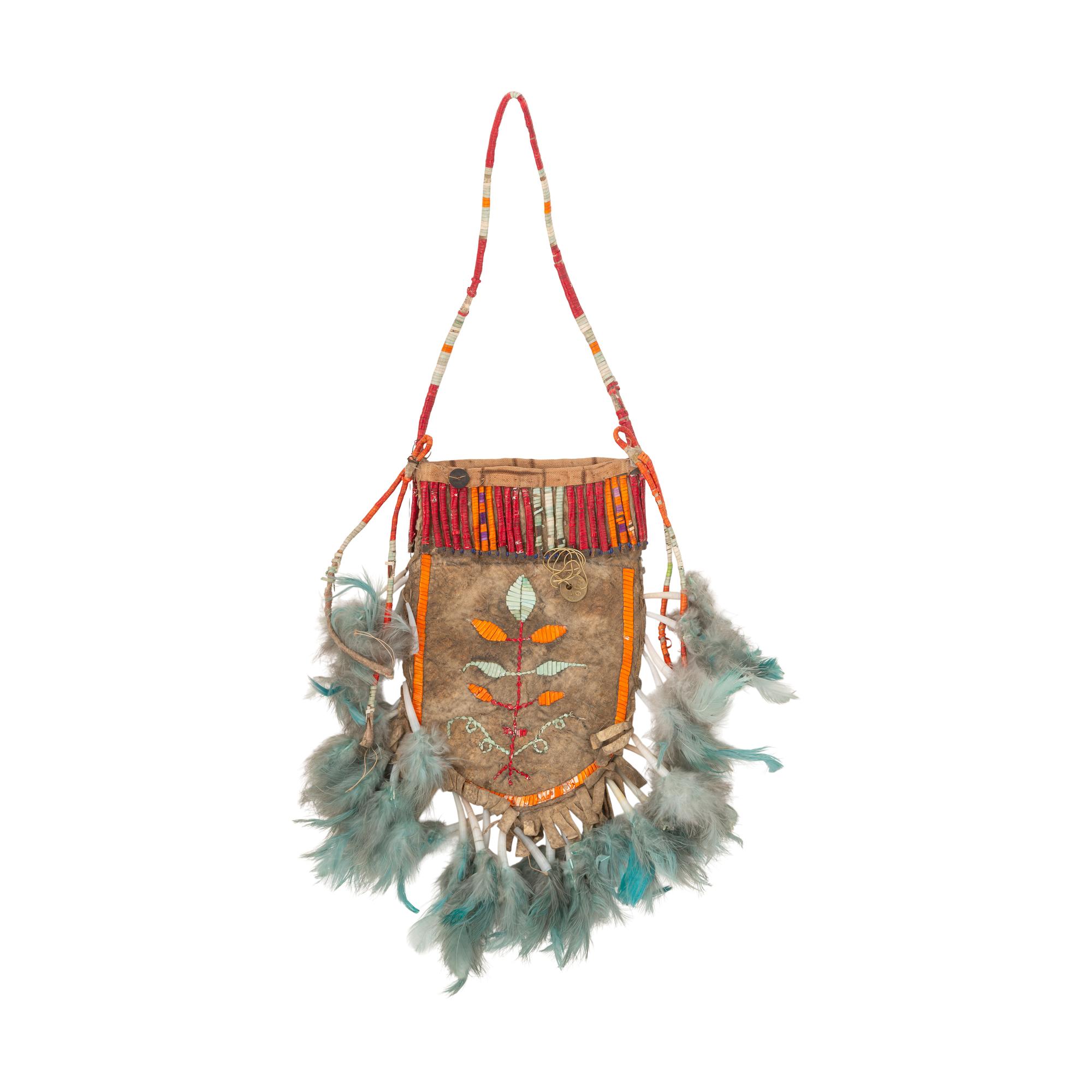 Eastern Sioux Elk Dreamer Quilled Bag