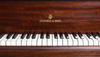 A Steinway & Sons Mahogany Grand Piano
