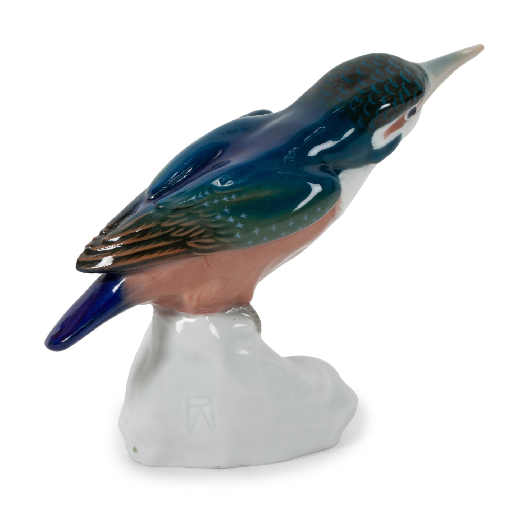 A Pair of Continental Porcelain Birds